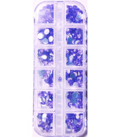 Κασετίνα 12 θέσεων με Διακοσμητικά Νυχιών 3D multicolor