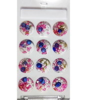 STRAS Glas κοσμηματα, για μανικιουρ, πεντικιουρ, ΣΕΤ 12 ΒΑΖΑΚΙΑ