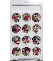 STRAS Glas κοσμηματα, για μανικιουρ, πεντικιουρ, ΣΕΤ 12 ΒΑΖΑΚΙΑ