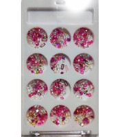 STRAS Glas κοσμηματα, για μανικιουρ, πεντικιουρ, ΣΕΤ 12 ΒΑΖΑΚΙΑ