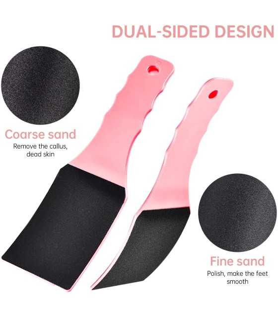 2 Sided Curved Coarse Foot Rasp, Foot Scrubber, Pedicure Tools to Remove Dead Skin