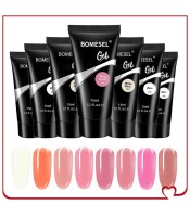 BOMESEL Nail Extension Gel Nude Color Acrylic Quick Building Nail Art Manicure Gel For Nails 015 60ml