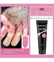 BOMESEL, Nail Extension Gel Nude, Acrylic Quick Building Nail Art Manicure Gel For Nails 006, 60ml