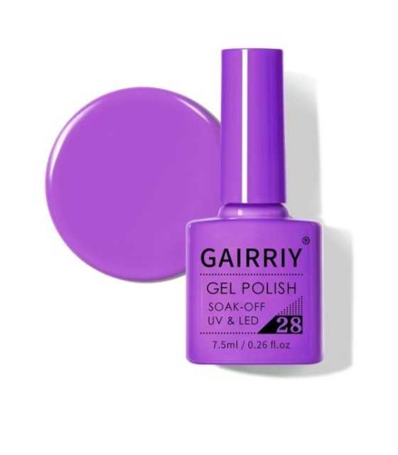 Gairriy Nail Gel Polish High Quality Nail Art Salon, 7,5ml Soak-off UV/LED 28