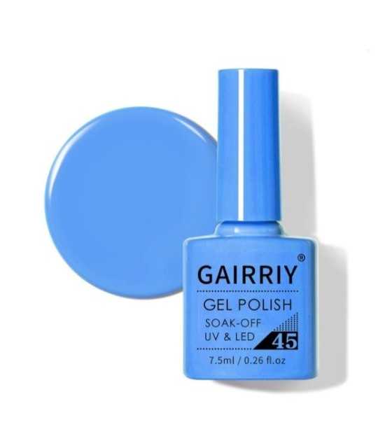 Gairriy Nail Gel Polish High Quality Nail Art Salon, 7,5ml Soak-off UV/LED 45