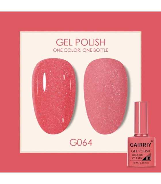 Gairriy Nail Gel Polish High Quality Nail Art Salon, 7,5ml Soak-off UV/LED 64