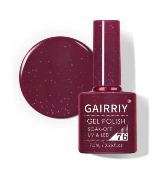 Gairriy Nail Gel Polish High Quality Nail Art Salon, 7,5ml Soak-off UV/LED 76