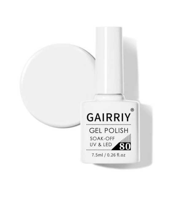 Gairriy Nail Gel Polish High Quality Nail Art Salon, 7,5ml Soak-off UV/LED 80