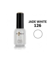 Полупостоянен професионален лак за нокти, Angelacq Jade White 126, 15 ml