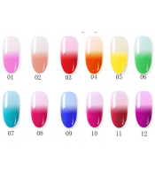 QBD Θερμικό Acrylic Gel 15ml Thermal gel Extension Nail Polish αλλαγής χρώματος