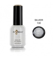 Semi-permanent Professional Nail Polish, Angelacq  SILVER 130, 15ml