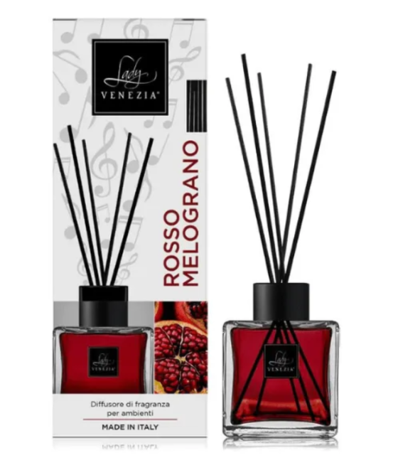 Lady Venezia Rosso ароматен дифузер и пръчици с нар парфюмерия
