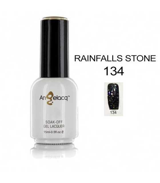 Semi-permanent Professional Nail Polish, Angelacq RAINFALLS STON 134, 15ml