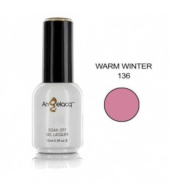 Semi-permanent Professional Nail Polish, Angelacq WARM WINTER 136, 15ml