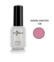 Полупостоянен професионален лак за нокти, Angelacq WARM WINTER 136, 15 ml