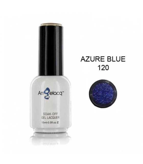 Semi-permanent Professional Nail Polish, Angelacq AZURE BLUE 120, 15ml