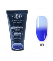 QBD Θερμικό Acrylic Gel 09 15ml Thermal gel Extension Nail Polish αλλαγής χρώματος