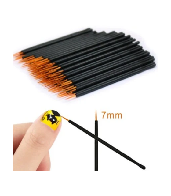 50pcs Disposable Nail Art Brush Set