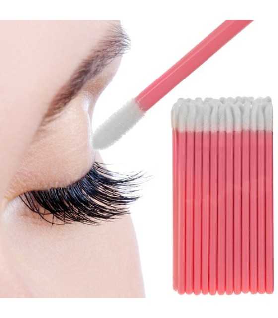 50pcs Disposable Lip Gloss Brush Black Lipstick Concealer Brushes Lip Applicator Wands Perfect Makeup