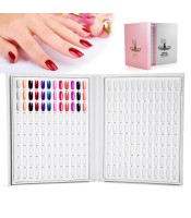 216 Colors Nail Gel Color Card Nail Polish Display Chart Book Nail Art Showing Shelf