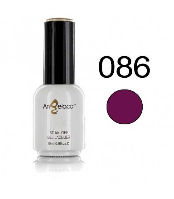 Semi-permanent Professional Nail Polish, Angelacq PURPLE ORCHID 086, 15ml