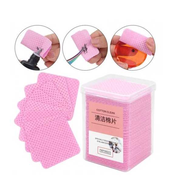 200/box of glue bottle mouth cleaning cotton piece pink boxed glue wipe cloth