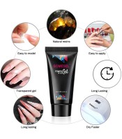 Nail Extension Gel Nude, Acrylic Quick Building Nail Art Manicure Gel For Nails 017, 60ml