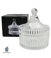TG033-1 Mini Stripe Glass Bowl With Cover
