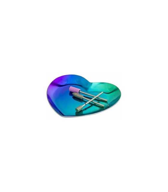 Rainbow Μεταλλικός δίσκος καρδιά, Πιατάκι τοποθέτησης εργαλείων
