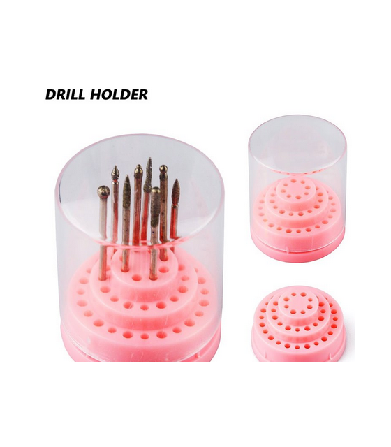 48 Holes Nail Drill Stand Bracket Nail Drill Bits Nail drill bits Holder Storage Boxes Nail Polish Machine Display Base