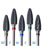 flame cone shape carbide nail drill bit electric nail file drill bit coarse carbide drill 3/32''