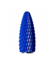 Nail Drill Bits Blue Ceramic Flame Bit Medium 3/32