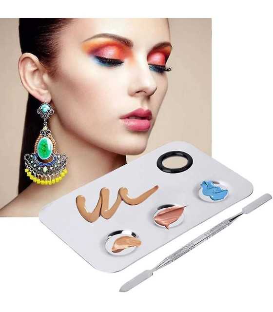 Makeup Mixing Palette Stainless Steel Cosmetic Palette Professiona