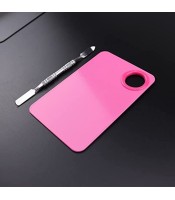 Makeup Mixing Palette Stainless Steel Cosmetic pink