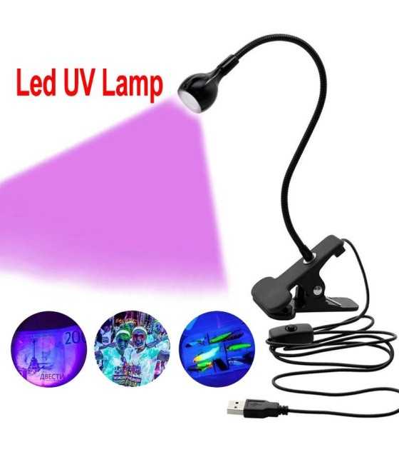 Mini desk LED UV lamp