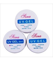 Τζελ κτισίματος νυχιών, UV lina Gel Pink / ημικαλυπτικό λευκο, 15g