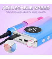 40000RPM Rechargeable Nail Polisher Portable Professional Efile Nail Drill Device With LCD Display Electric Manicure Drill Set