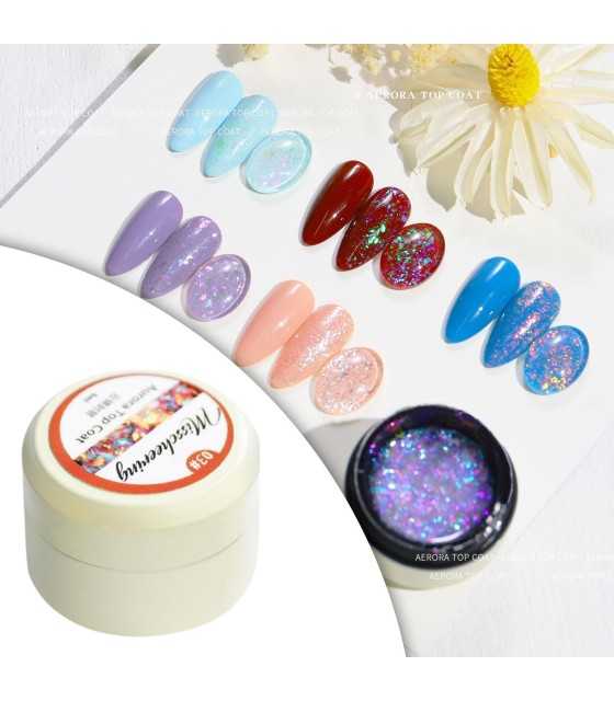 Nail Aurora Amber Glue Manicure Dream Buling Super Flash Glass Japanese Canned Nail Polish Glue