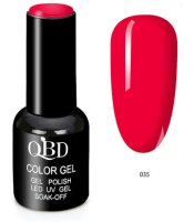 001 QBD Гел лак за нокти 10 ml Soak Off салон професионални продукти Art UV Polishes Gel