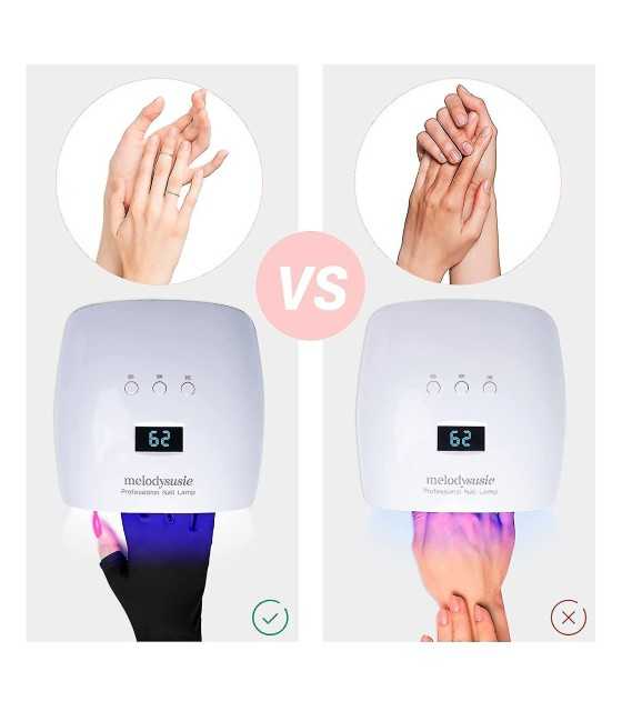 UV ръкавица за гел лампа за нокти, UV защита ръкавици за маникюр Smart Home
