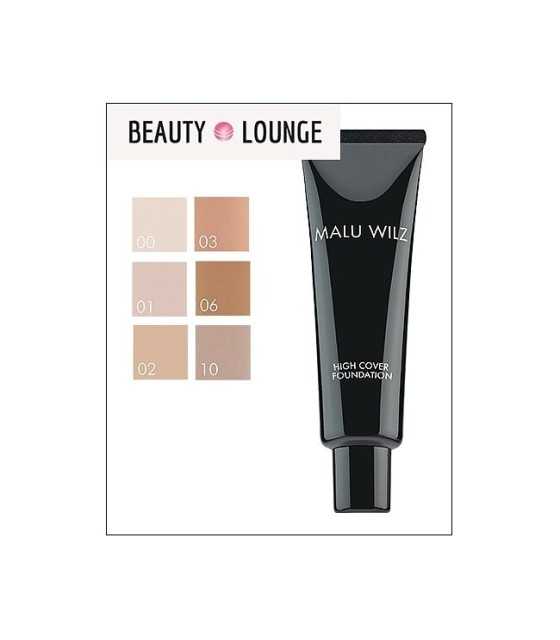 Malu Wilz High Cover Foundation with a makeup sponge as a gift malu wilz