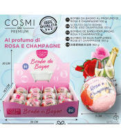 Cosmi Premium Bath Bombs champagne and rose