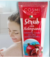 Body Scrub Tube With Pomegranate Dead Sea Salts