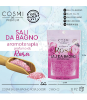 COSMI Aromatherapy rose Bath Salts with a relaxing action