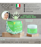 Face Cream with Professional Aloe Vera 50ml, Exceptional Anti-Wrinkle 100% Made in Italy