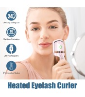 Electric Heated Eyelash Curlers for Women Girls. USB Heated Lash Curler with 2 Heating Modes